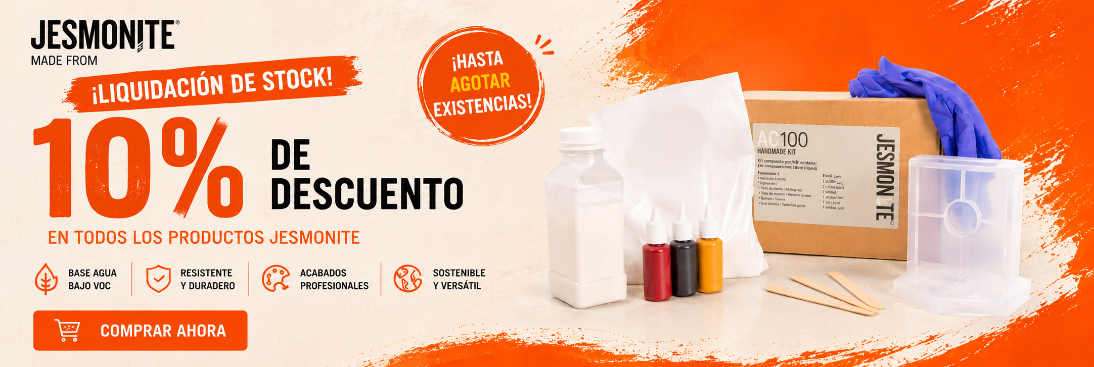 10% descuento en productos Jesmonite