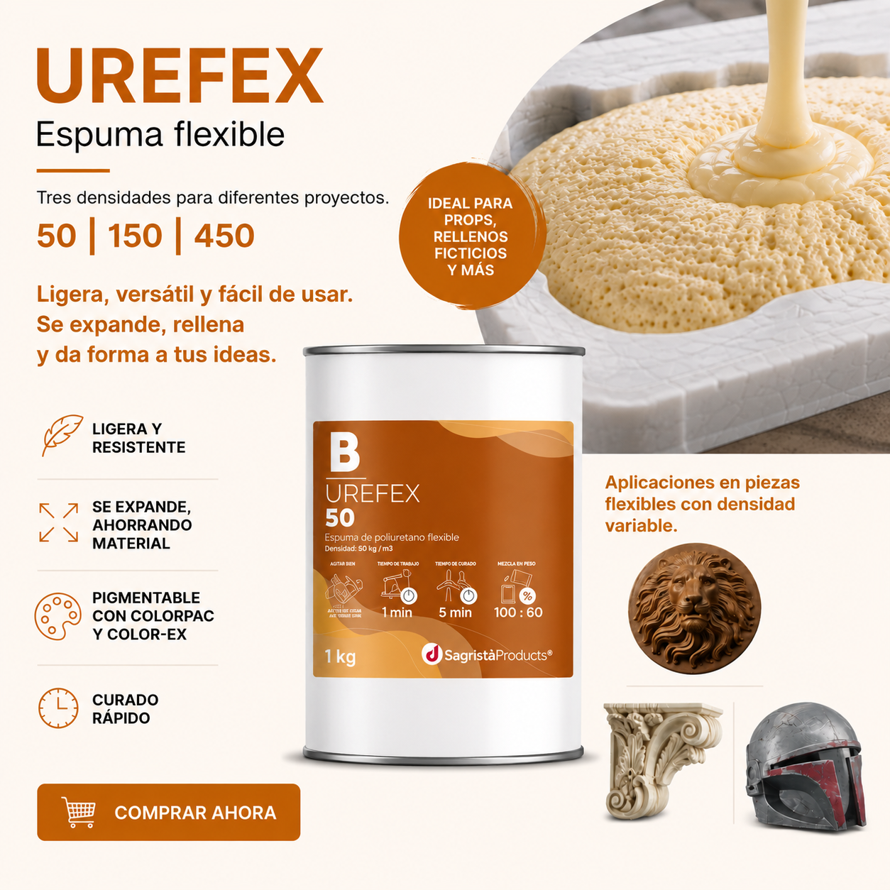 UREFEX espuma flexible